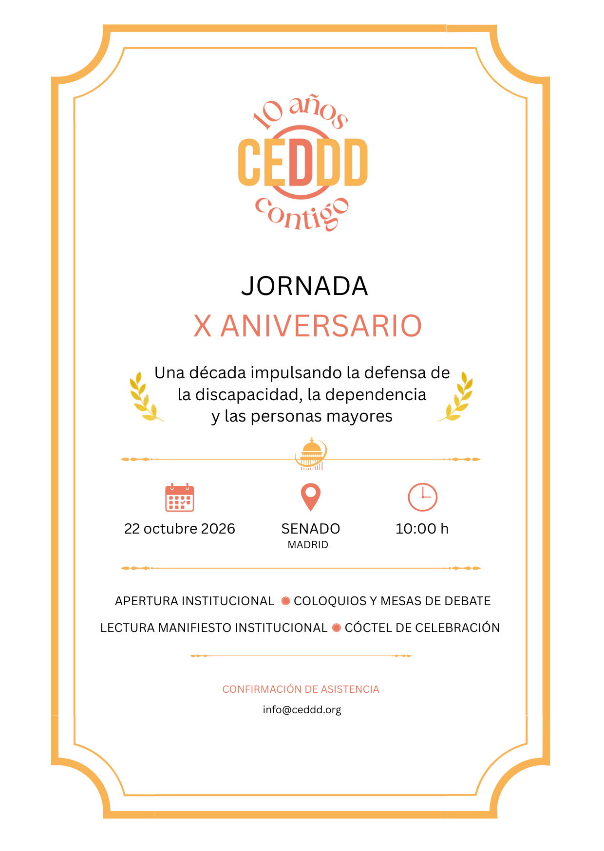 X Aniversario de CEDDD - Jornada